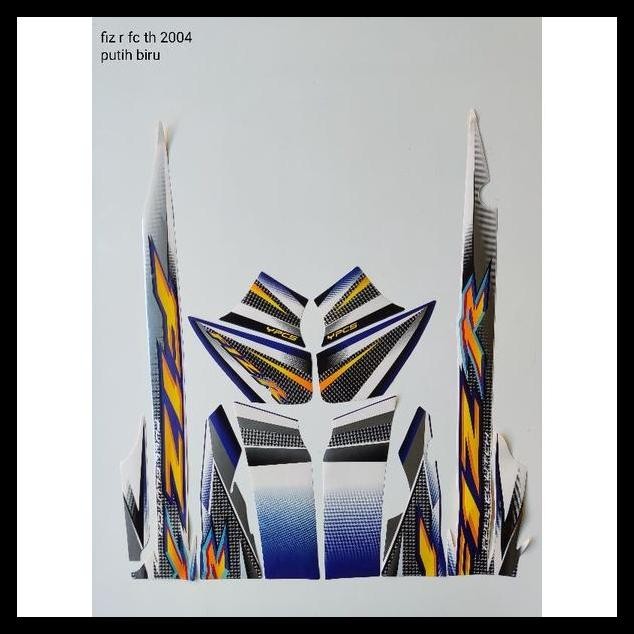 GRATIS ONGKIR (ORI) STRIPING ORI YAMAHA FIZ R TH 2004 PUTIH BIRU KUALITAS ORIGINAL 