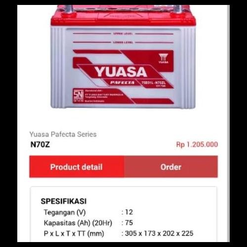 BEST DEAL AKI ACCU YUASA NS40Z 12V 35AH 