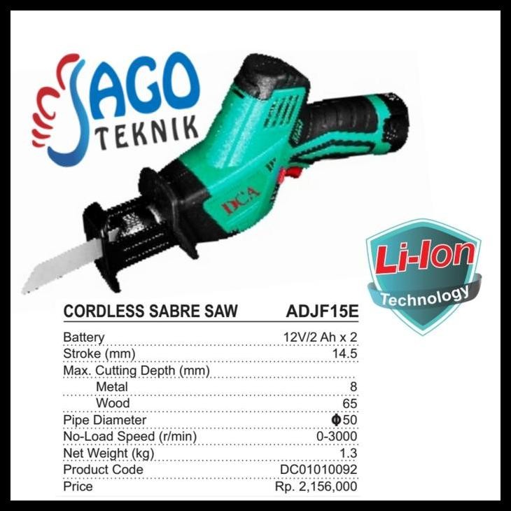 HOT DEAL MESIN SABRE SAW ADJF15E / MESIN GERGAJI DCA ADJF 15E 