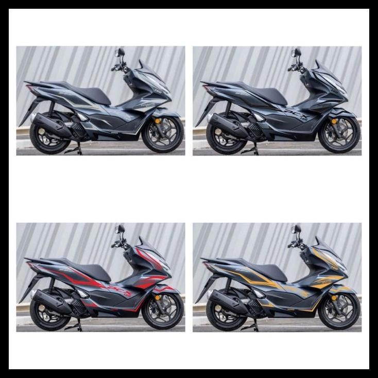 DISKON STRIPING CUTTING STICKER HONDA PCX 160 2021 MARVELOUS MATTE GREY !!!!!!