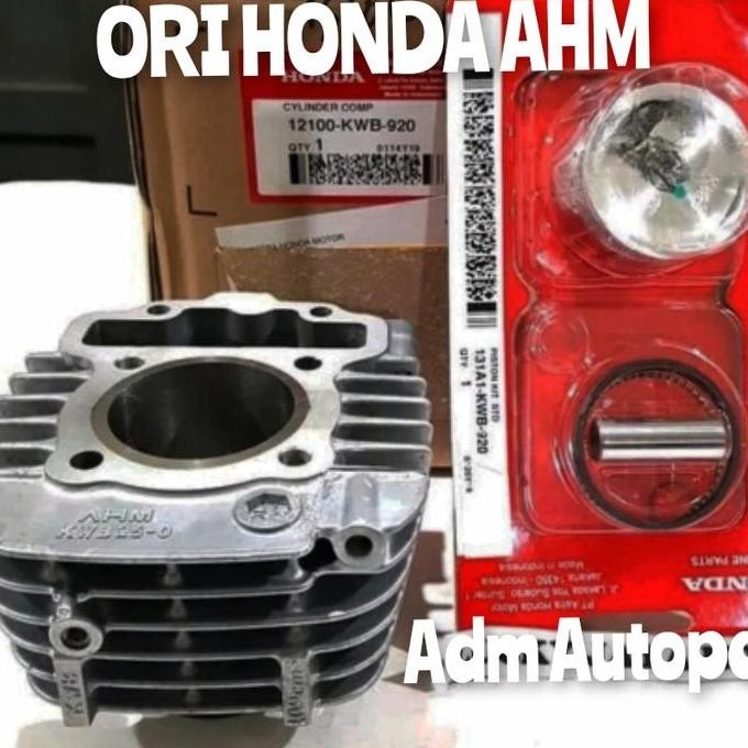 Blok seher boring Honda ASLI AHM %.kode KWB Revo absolut 110 Blade 110