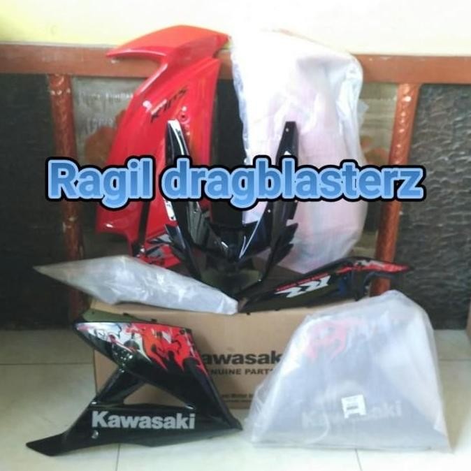 fairing set new ninja rr merah batik 2013