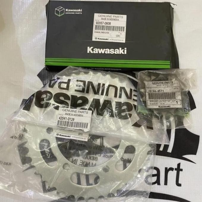 gear set gir set rantai set ninja 250 mono z250sl orinal kawasaki