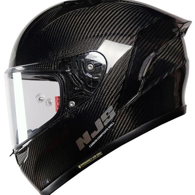 NJS ZX-1R CARBON TWILL Gloss/Doff - Helm Full Face | ZR Carbon | NJS Carbon | Helm Carbon | NJS ORI 