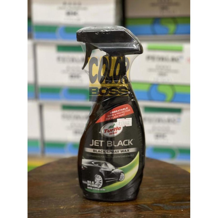 TERBARU - TURTLE WAX JET BLACK - BLACK SPRAY WAX