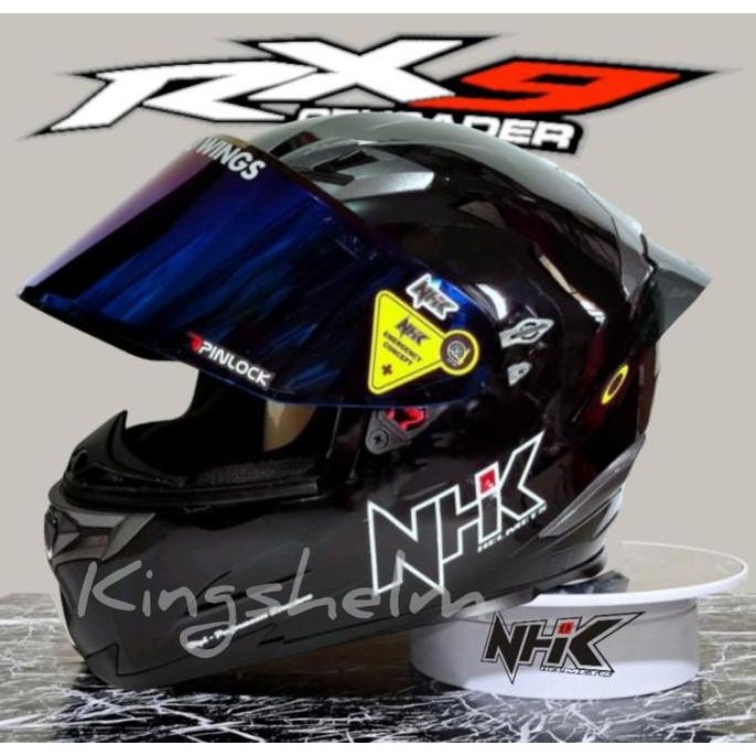 TERLARIS - HELM NHK RX9 BLACK DOFF HELM FULL FACE