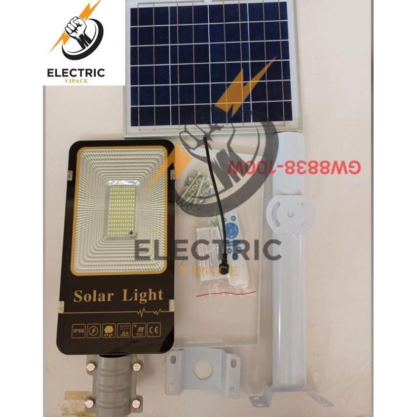 lampu jalan solar 100w pju solar cell 100w pju tenaga surya led 100w BERGARANSI murah