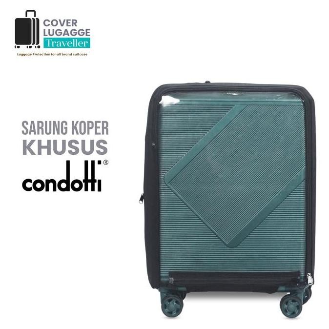 TERMURAH - Sarung cover pelindung luggage koper merk condotti semua ukuran