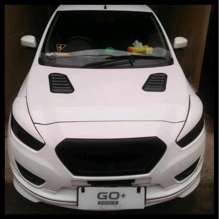 DISKON CAR SIDE AIR FLOW AIR SCOOP VARIASI LUBANG ANGIN KAP MESIN MOBIL UNIVERSAL