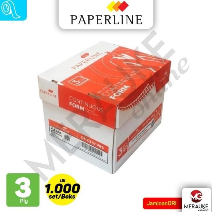 

Continuous Form Paperline 3 Ply K3 PRS P/W (1000 set per Box)