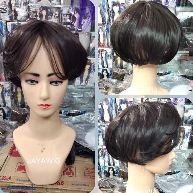NEW Toupee Klip Wig Penutup Botak Bagian Tengah Rambut