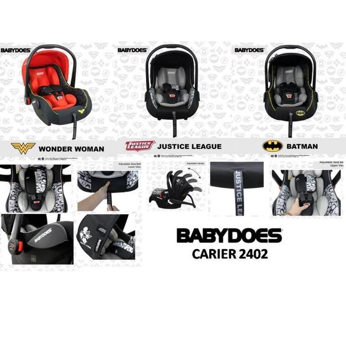 BABYDOES BABY CARRIER JUSTICE LEAGUE (carseat babydoes)