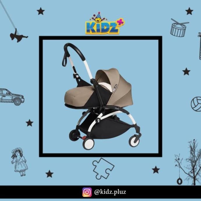Sewa Babyzen Yoyo+ White Frame Stroller With 0+ Newborn Pack Taupe