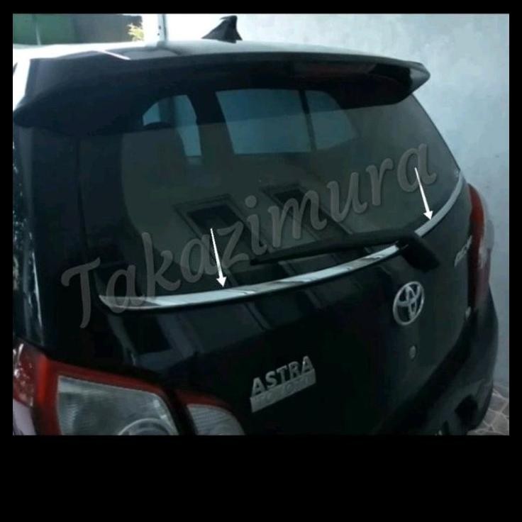 DISKON LIS LIST KACA BELAKANG CHROME MOBIL NEW AGYA 
