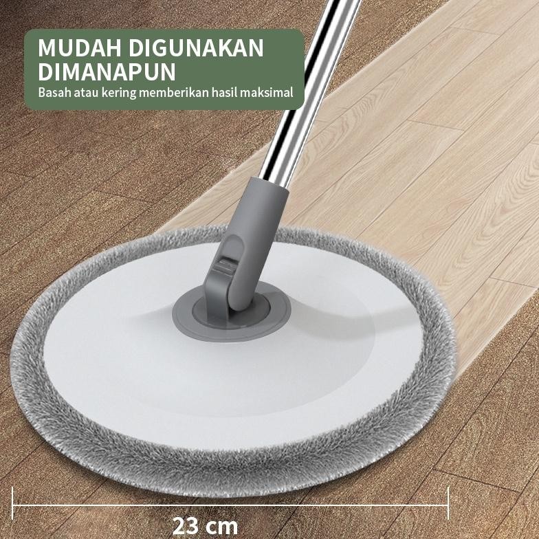 ready GM Bear Alat Pel Lantai Putar Otomatis Tanpa Peras 1367 - Spin Mop Pel Pelan Lantai TERLARIS