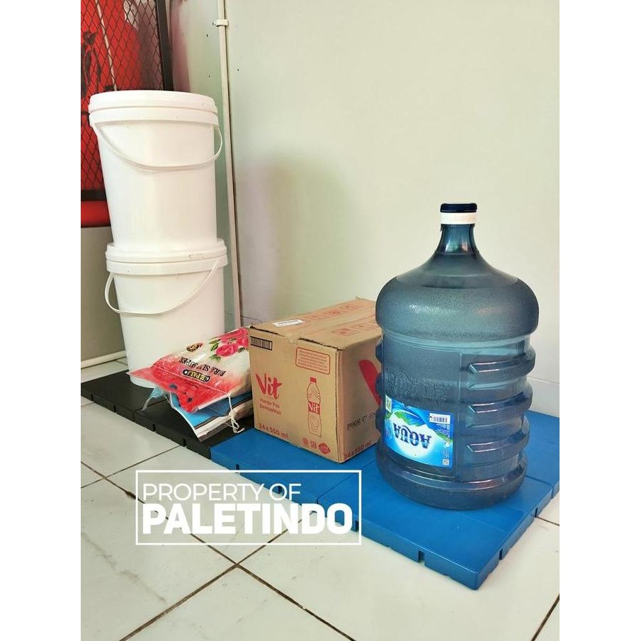 

Paket 4 Pcs Palet Plastik Flat Surface Untuk Gudang, Apotik, Rumah Sakit & Resto Futari 30 X 30 X 3 Cm