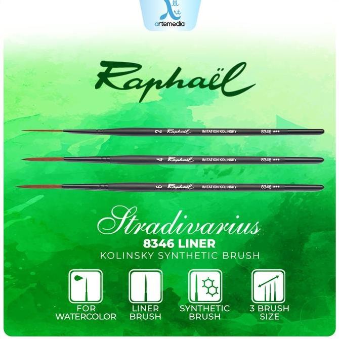 

Kuas Lukis Raphael Stradivarius 8346 Liner Kolinsky Synthetic Brush