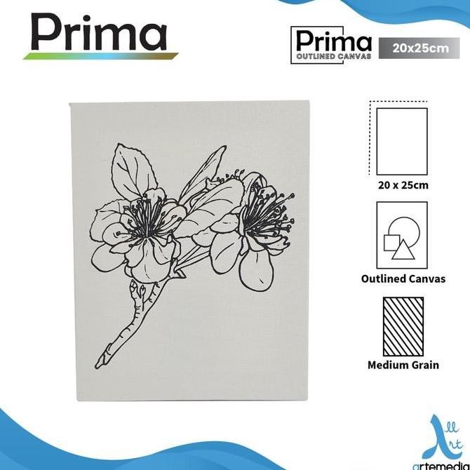 

Prima Outlined 20X25Cm Isi 4 Pcs Kanvas Lukis Bergambar
