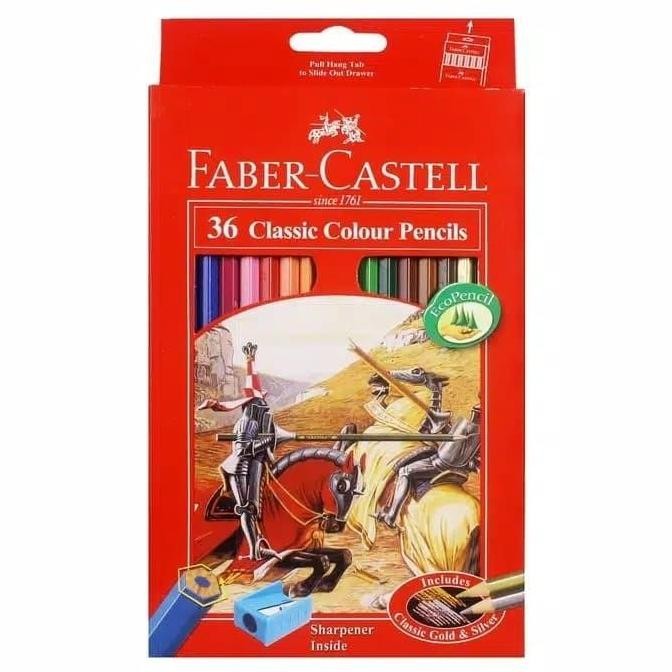 

Pensil Warna Faber Castell 36 Classic / Free Rautan