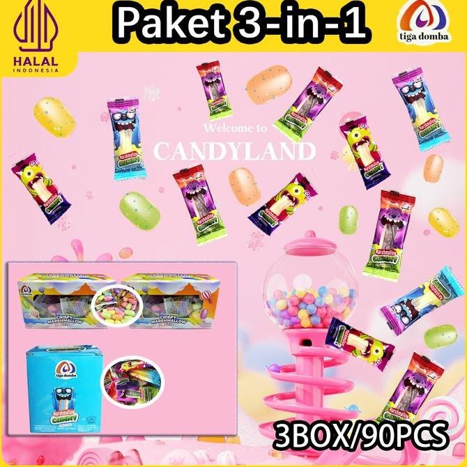 

HalalPaket 3-In-1 Snack , Pilihan Marshmallow & Permen Crispy, Rasa Buah Yang Segar, Camilan Halal Yang Sehat Dengan Harga Kejutan Super Hemat! Makanan Cemilan Food