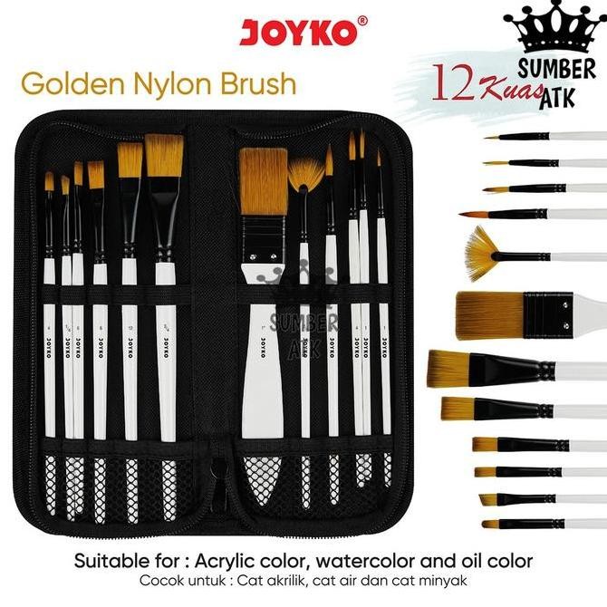 

Brush Kuas Cat Air Lukis Acrylic Joyko Brs-18
