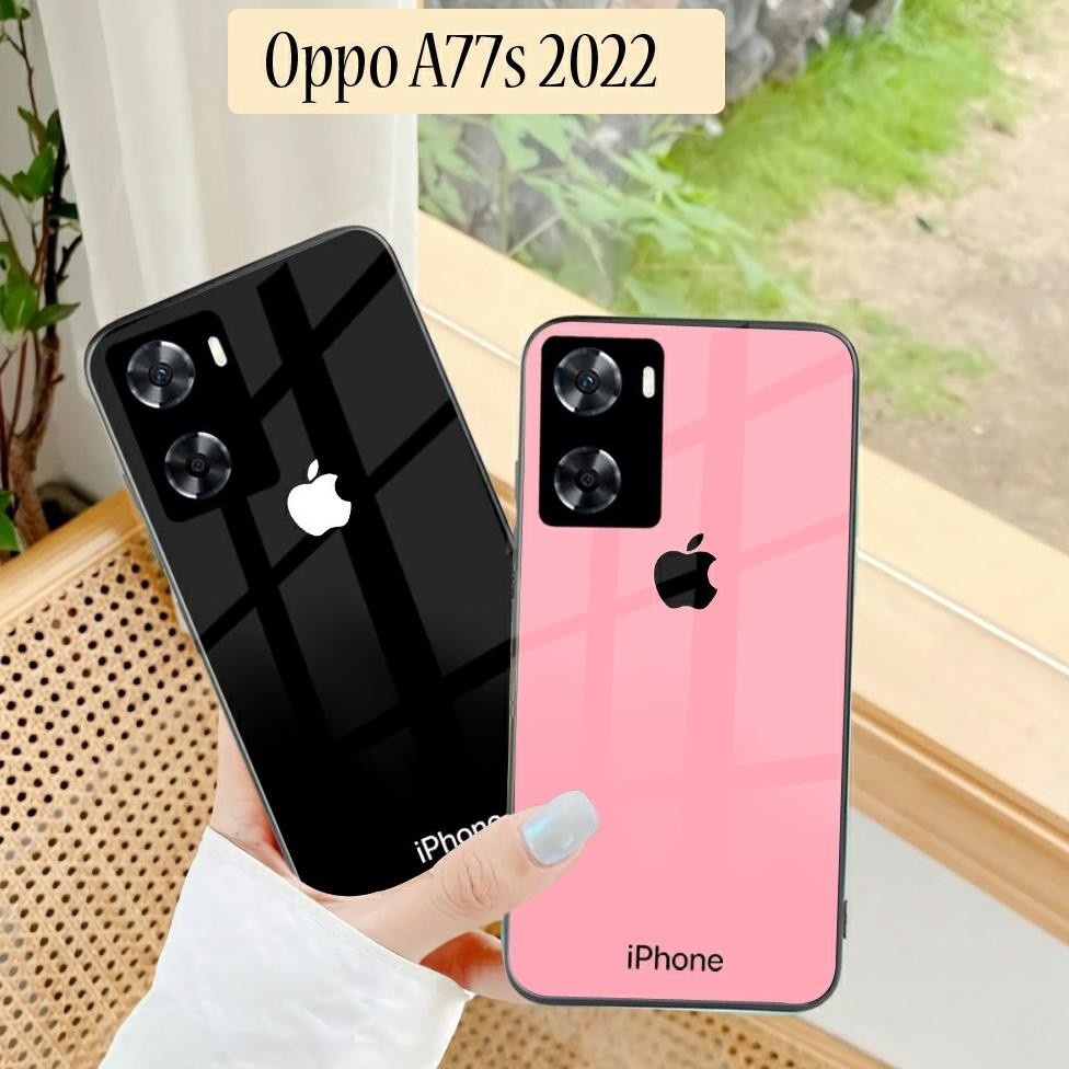 Softcase Glass Oppo A77s 2022 Oppo A57 2022 [K206] - Softcase Mirror - Softcase Kaca Oppo A77s - Sof
