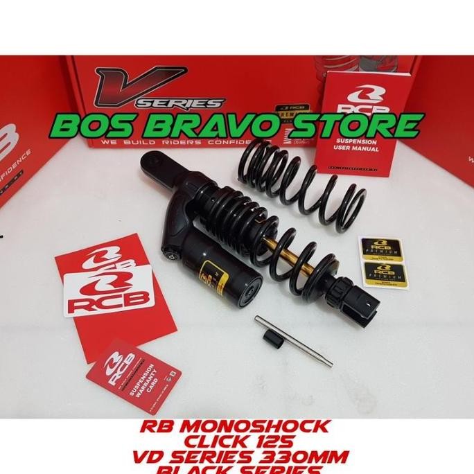 shockbreaker RCB VD SERIES BLACK VARIO 125 150 NEW FI BEAT NEW 330mm