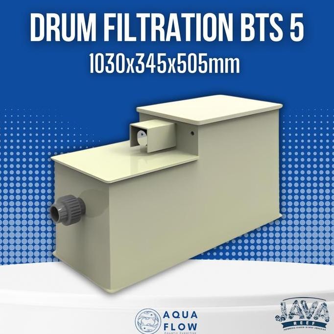 ROTARY DRUM FILTER RDF BTS 5 FILTER KOLAM KAPASITAS 5 TON / FILTER KOLAM / PENJERNIH AIR KOLAM ORIGI