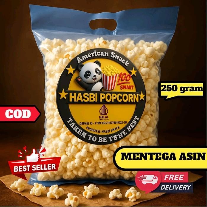 

[Bonus] All Varian Popcorn Hasbi Snack Free Gabus Keju Jajanan Food Cemilan Camilan Jagung Kering Crispy Manis Makanan