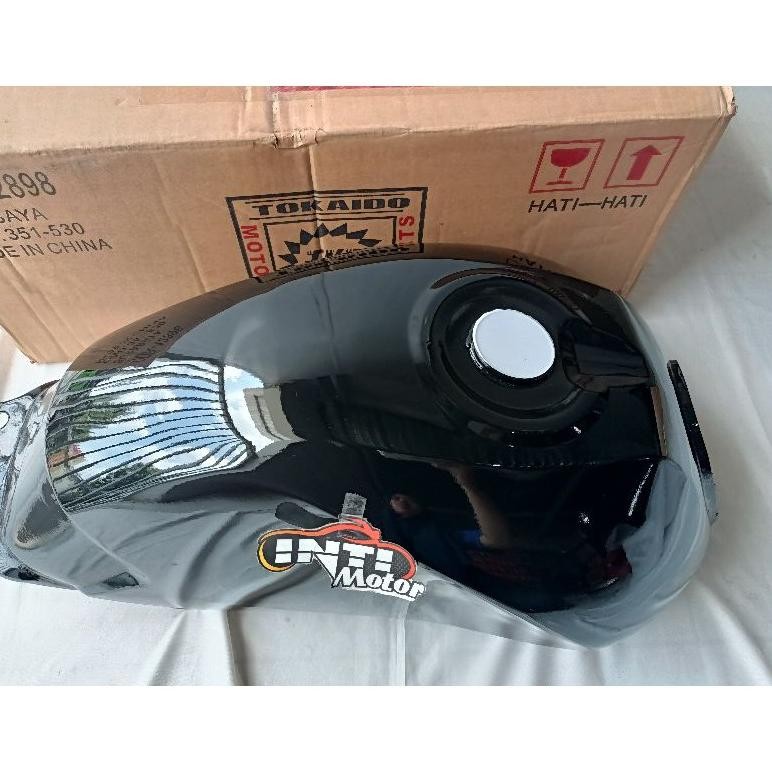 Tangki Megapro New merk Tokaido Tengki Mega Pro Baru Tank MP tanki polos hitam black TKD motor motor