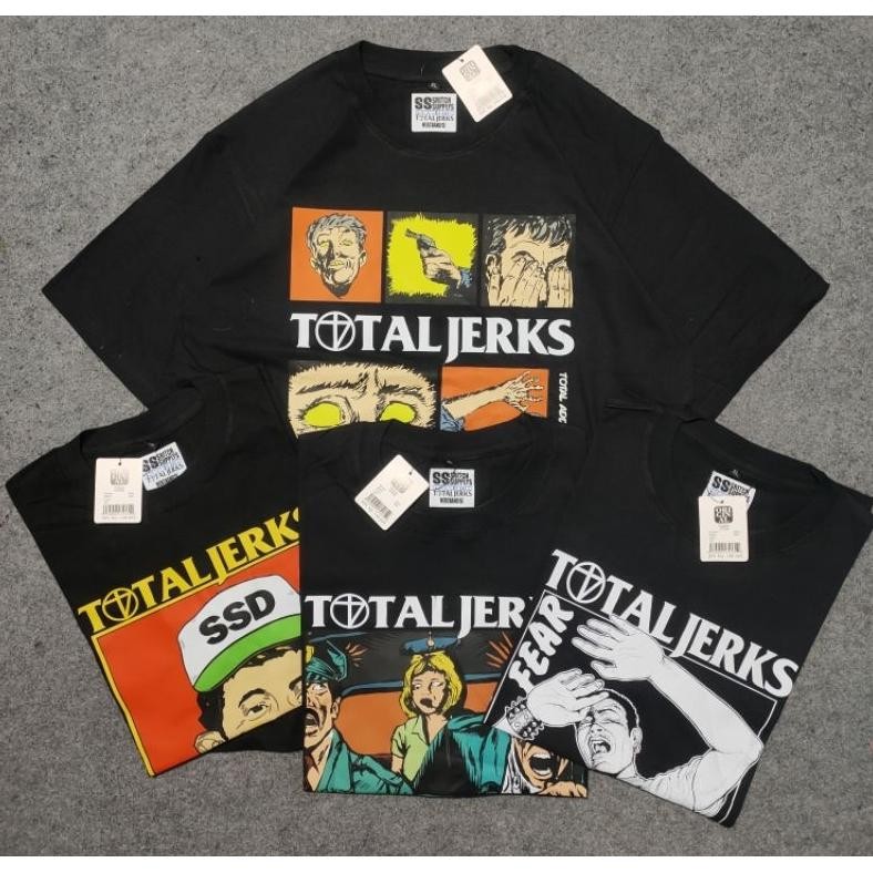 Promo Total Jerks T Shirt Kaos Total Jerks Black Skull Kaos Band Total Jerks