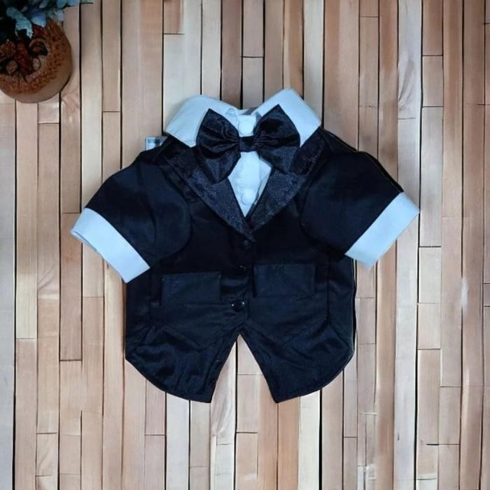 [Migo Design 86] Baju Jas Hitam Premium Kucing Anjing / Pakaian Anabul Kucing Kelinci Anjing Monyet 