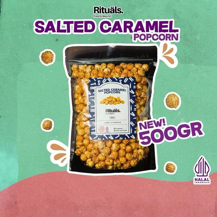 

Salted Caramel Popcorn 500Gr Ukuran Xxl - Snack Jagung Cemilan Crispy By Rituals Food