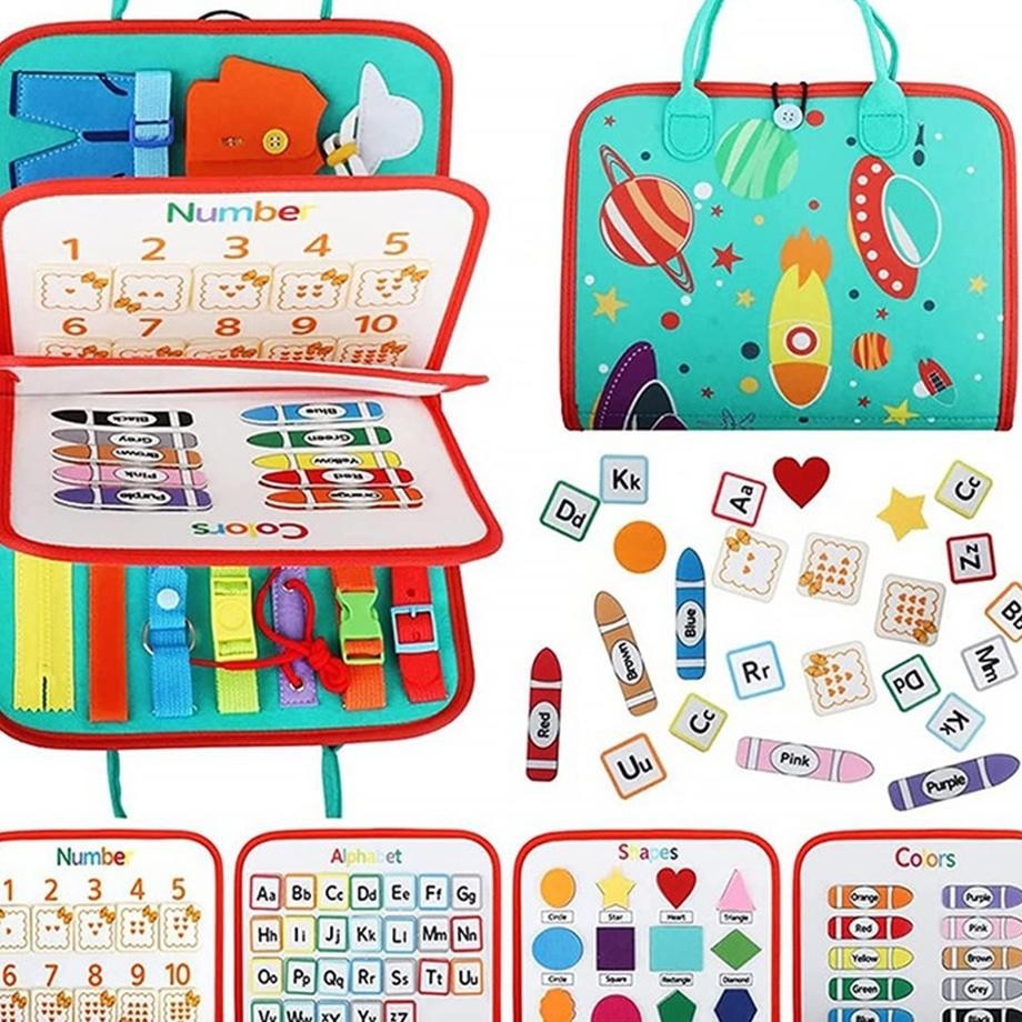 Busy Board Bayi Mainan Edukasi Busy Board Educational Busy Book 2 Tahun Board Busy Jar Montess