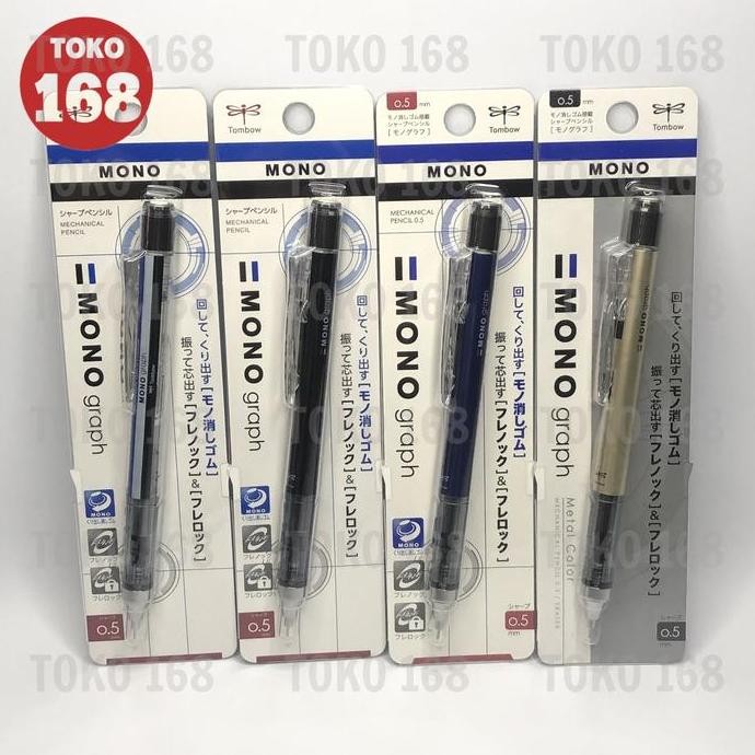 

TOMBOW Mono Graph Mechanical Pencil 0.5 Pensil Mekanik Original Jepang PCS
