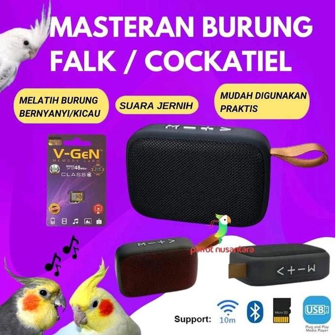 Speaker Masteran Burung Falk Parkit Australia Cockatiel