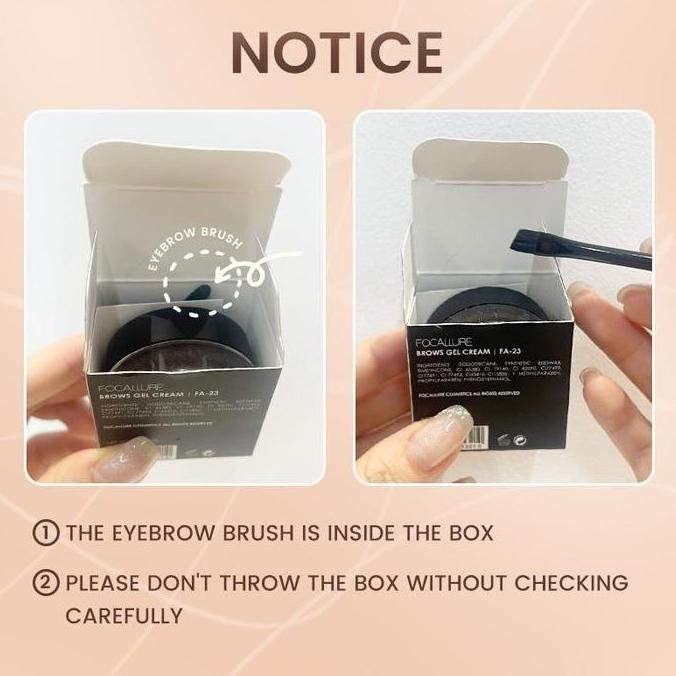 

FOCALLURE Eyebrow Gel FA23 Pensil Alis Cream Waterproof Tahan Lama Makeup