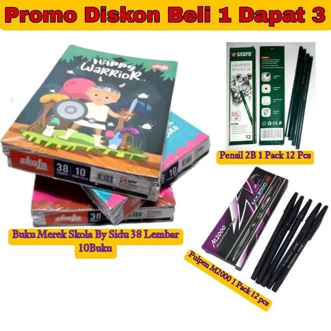 

Paket Sekolah Lengkap Buku Pensil Pulpen Alat Tulis Murah