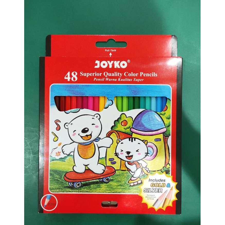 

Pensil Warna Kayu Joyko 48 Warna - Pensil Gambar Anak Panjang
