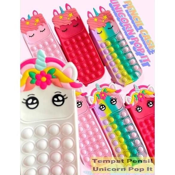 

Tempat Pensil Pop It Unicorn Tas TK Anak Playgroup Model Lucu Edukatif