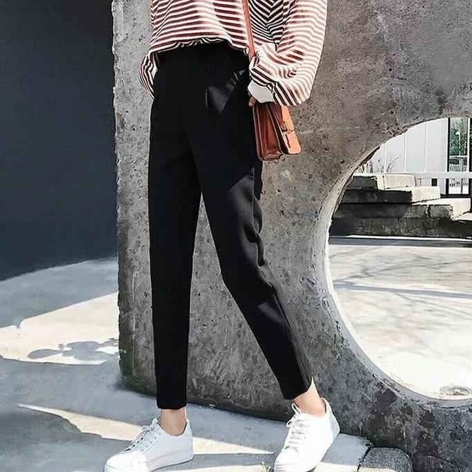 

Celana Kerja Wanita Pensil Premium Melar + FREE Ikat Pinggang / Chino Baggy Pants