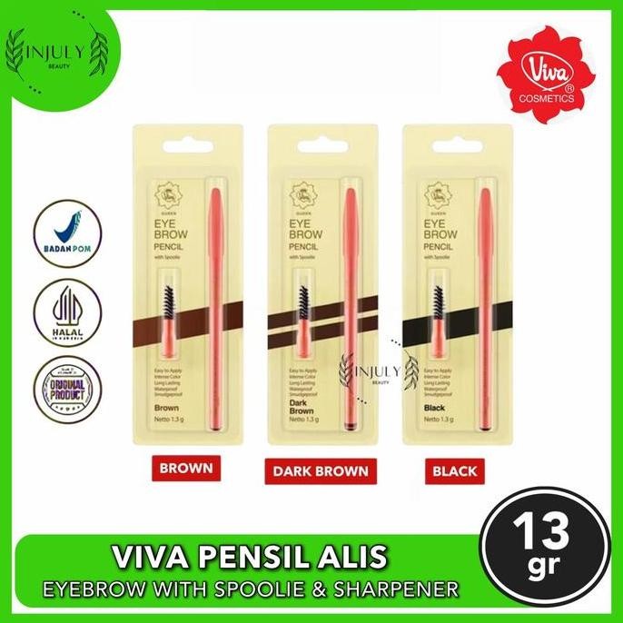 

Viva Pensil Alis Waterproof 13gr - Eyebrow Pencil Tahan Lama