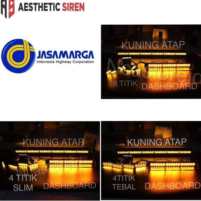 PAKET STROBO JASAMARGA KUNING ATAP,DASHBOARD,DAN GRILL BERGARANSI