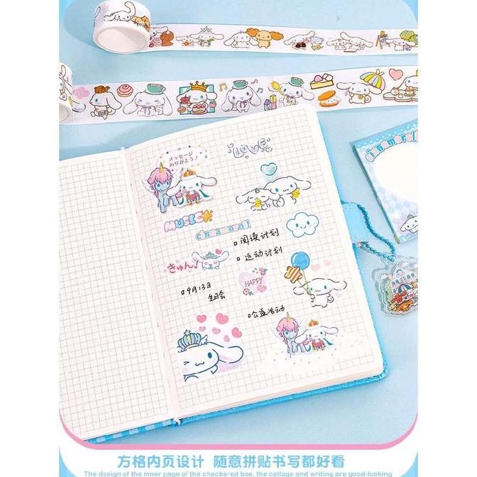 

Niari Notebook Set Kuromi Cinnamoroll My Melody Sticker Penggaris Pulpen Memo Alat Tulis Gift Box Hadiah Ulang Tahun Mainan Sanrio Stationary Buku New Stok