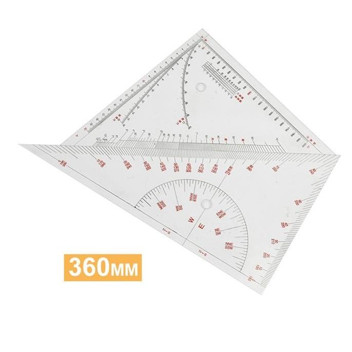 

Penggaris Segitiga / Nautical Triangle 300Mm 360Mm New Stok