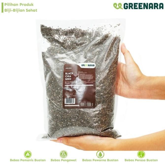 

LM Greenara Biji Chia Hitam Organik 500gr / Organic Black Chia Seed