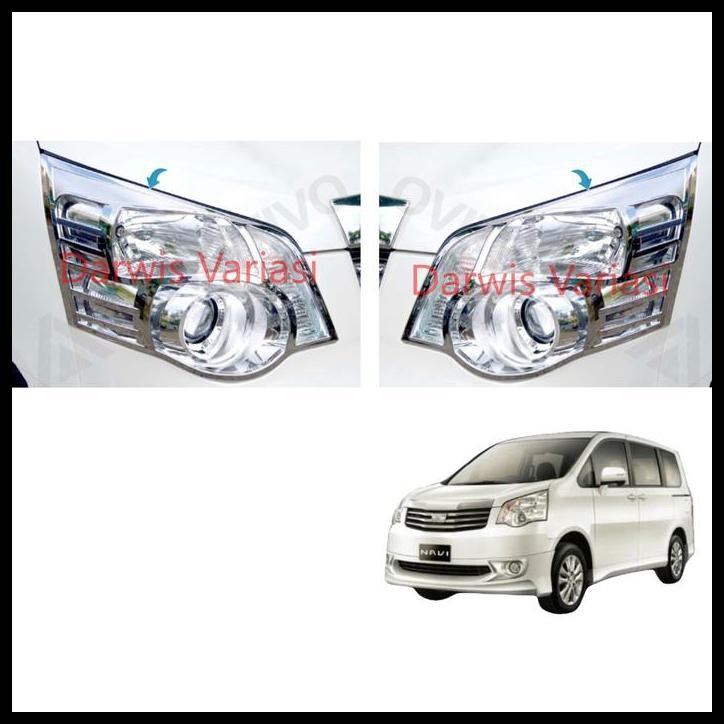 TERBARU GARNISH LAMPU DEPAN TOYOTA NAV1 NAV 1 CHROME JSL 