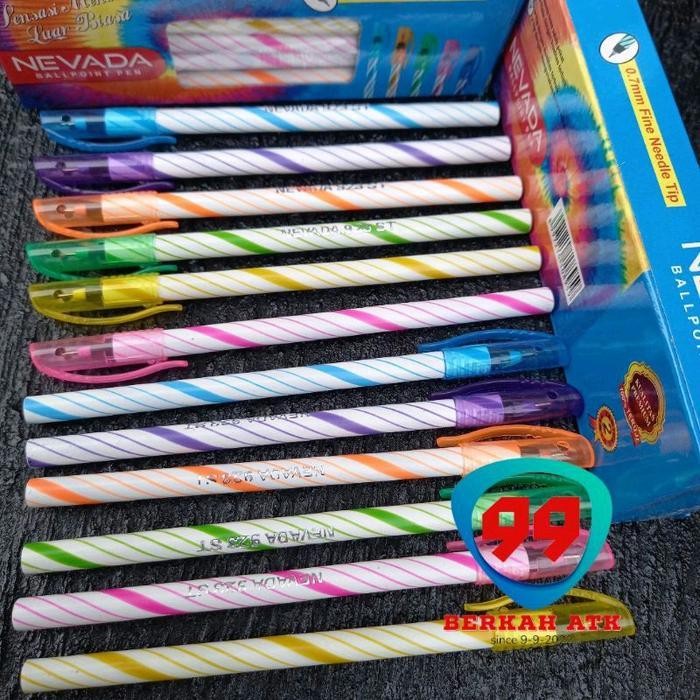 

EMS PAKET 36 Pcs Pulpen NEVADA/Pulpen Tinta Hitam/pulpen ulir/ Stationery/Alat Tulis