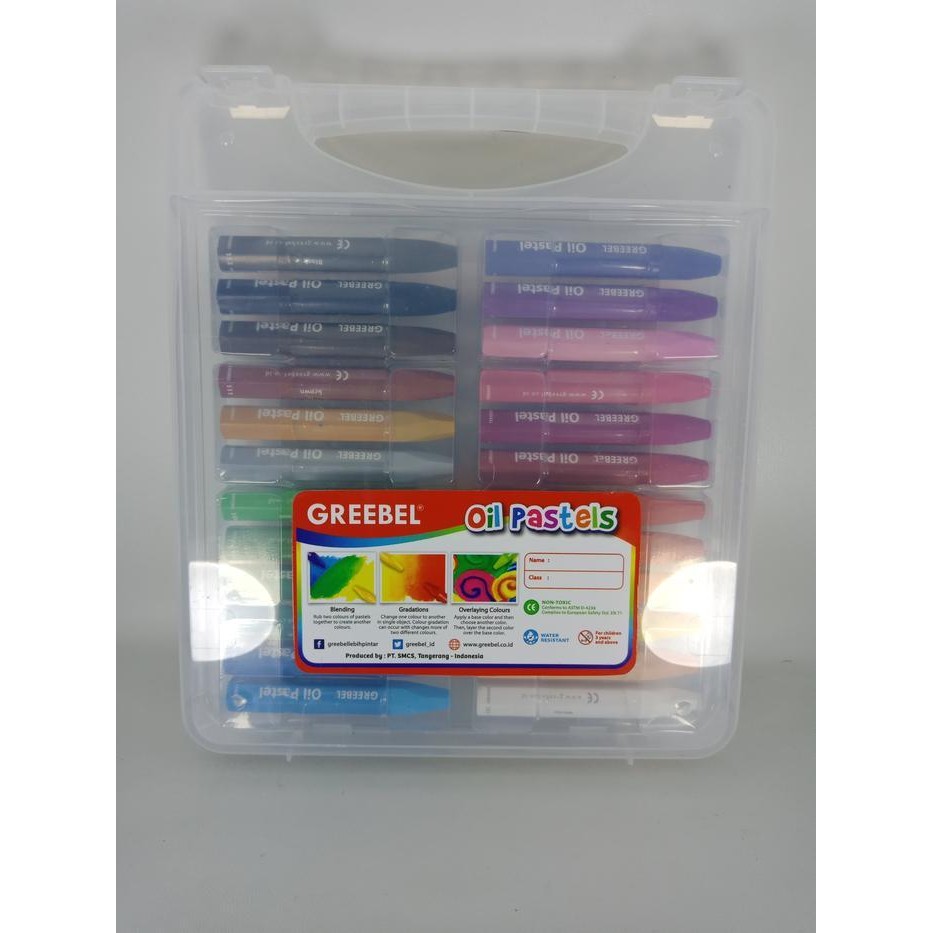 

EMS Crayon Greebel 24 warna oil pastle greebel krayon greebel mewarnai Stationery