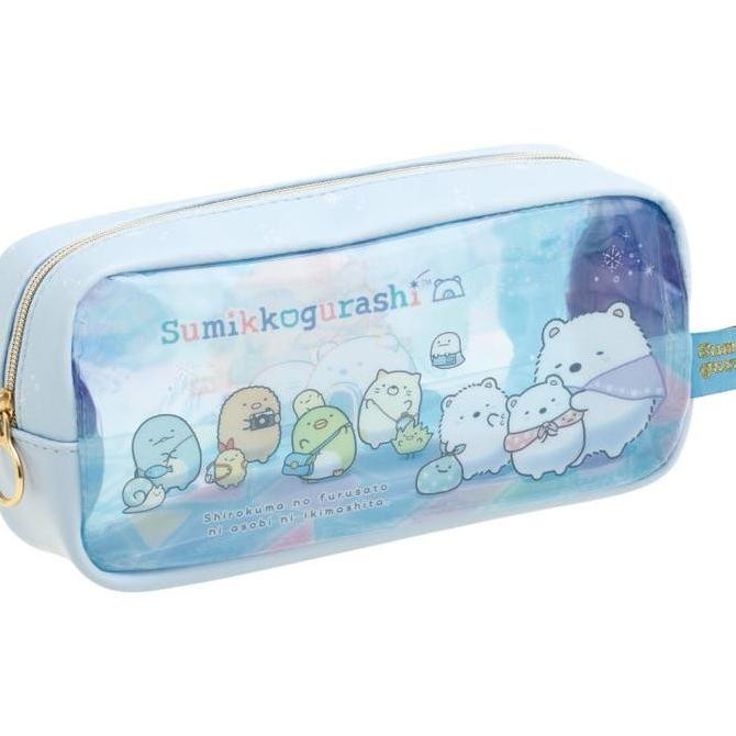 

Pencil Case Clear San-X Sumikko Gurashi Shirokuma Hometown Kotak Pensil Pouch Limited Edition New Stok